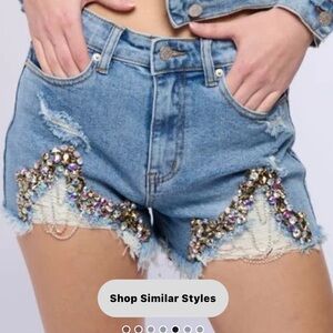 AKIRA Rhinestone Short
